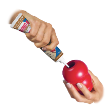 KONG Dog Snack Mantequilla de Mani - uso