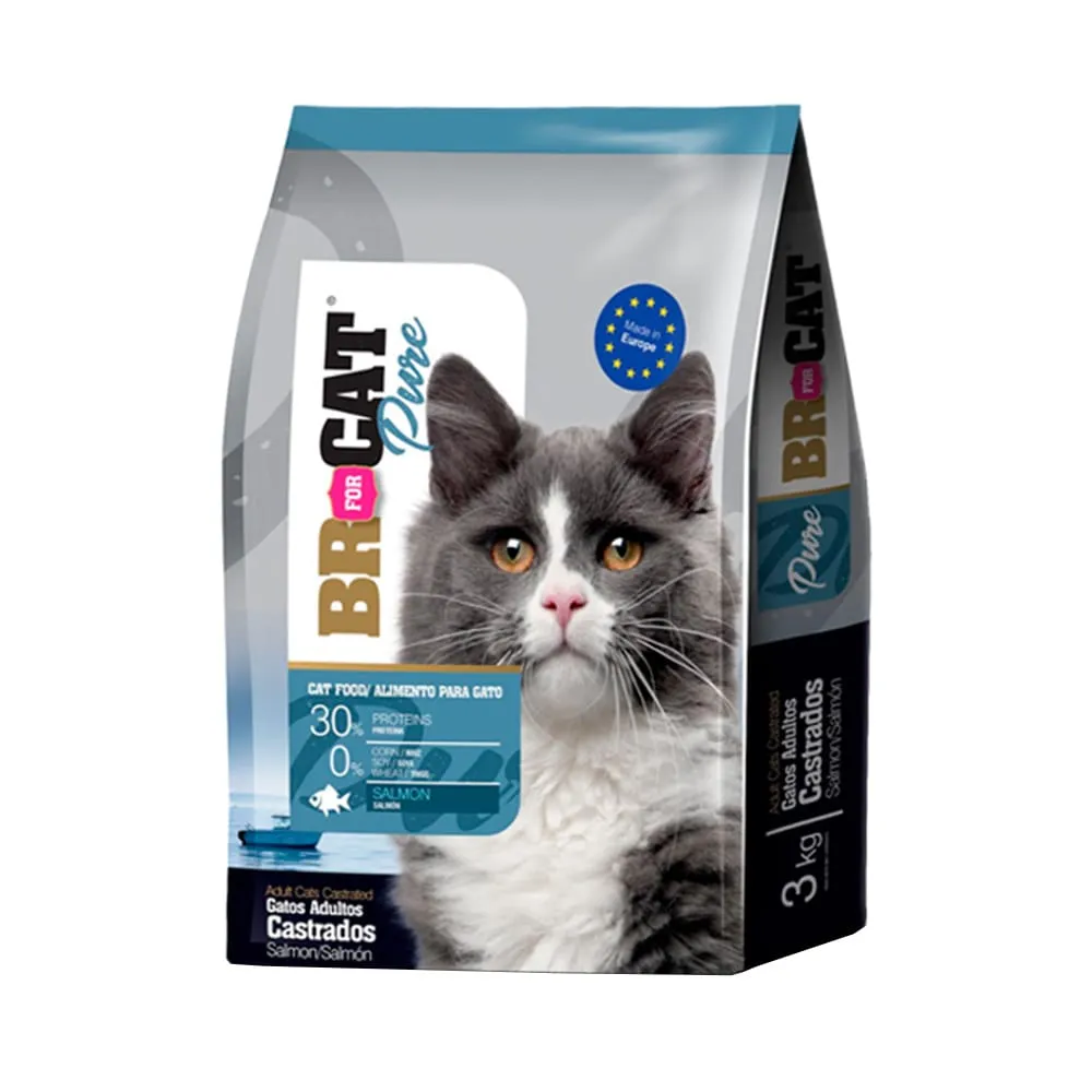 BR FOR CAT PURE GATO CASTRADO SALMON (1 KG)