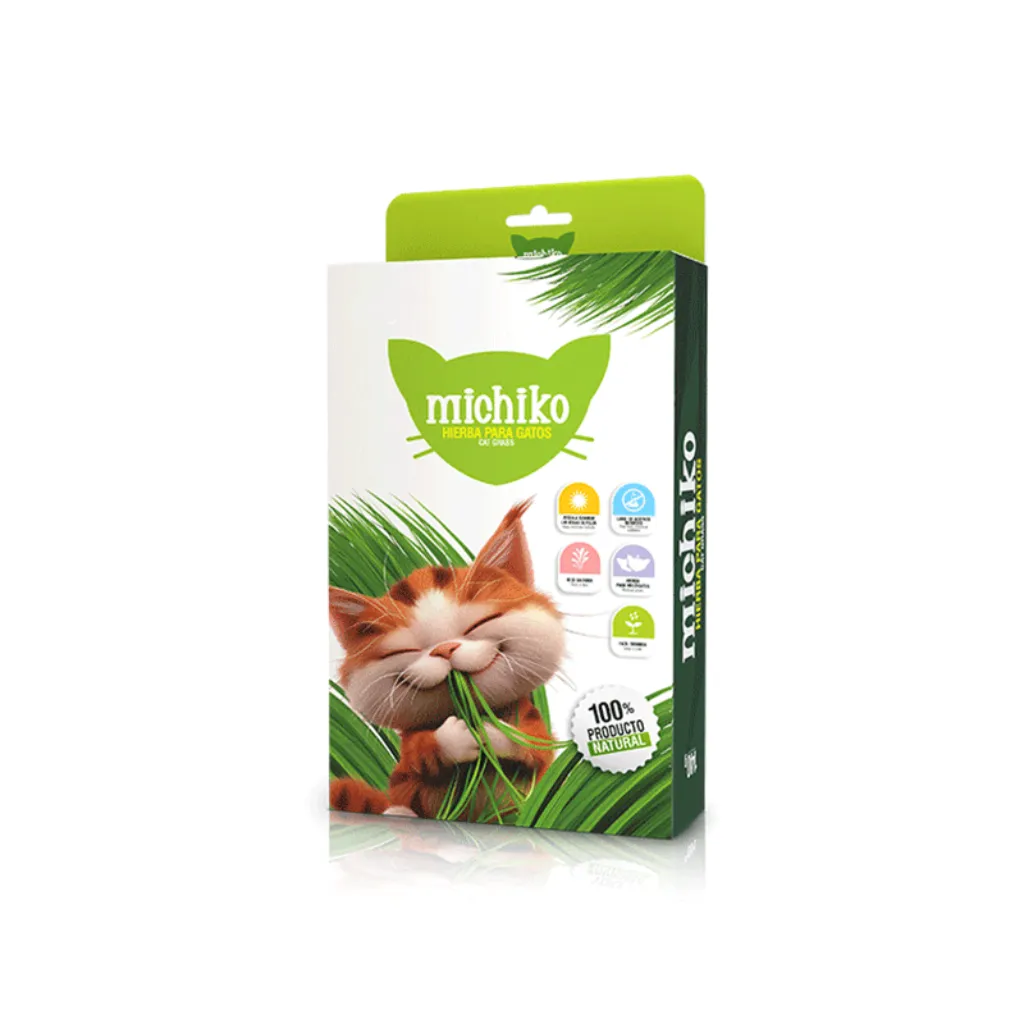 KIT DE SIEMBRA MICHIKO HIERBA PARA GATOS