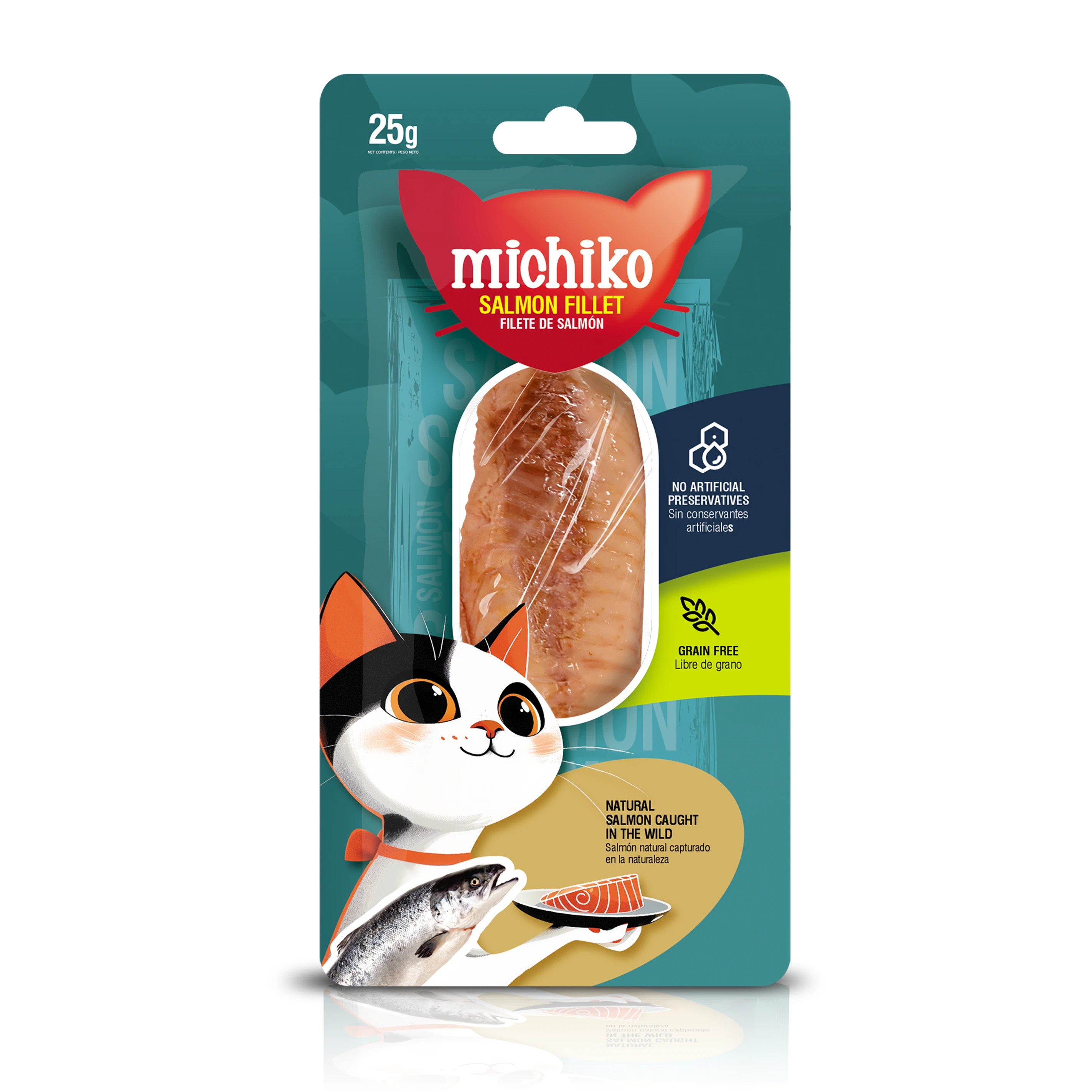 SNACK CAJA MICHIKO FILETES x 12 UND (Salmón)
