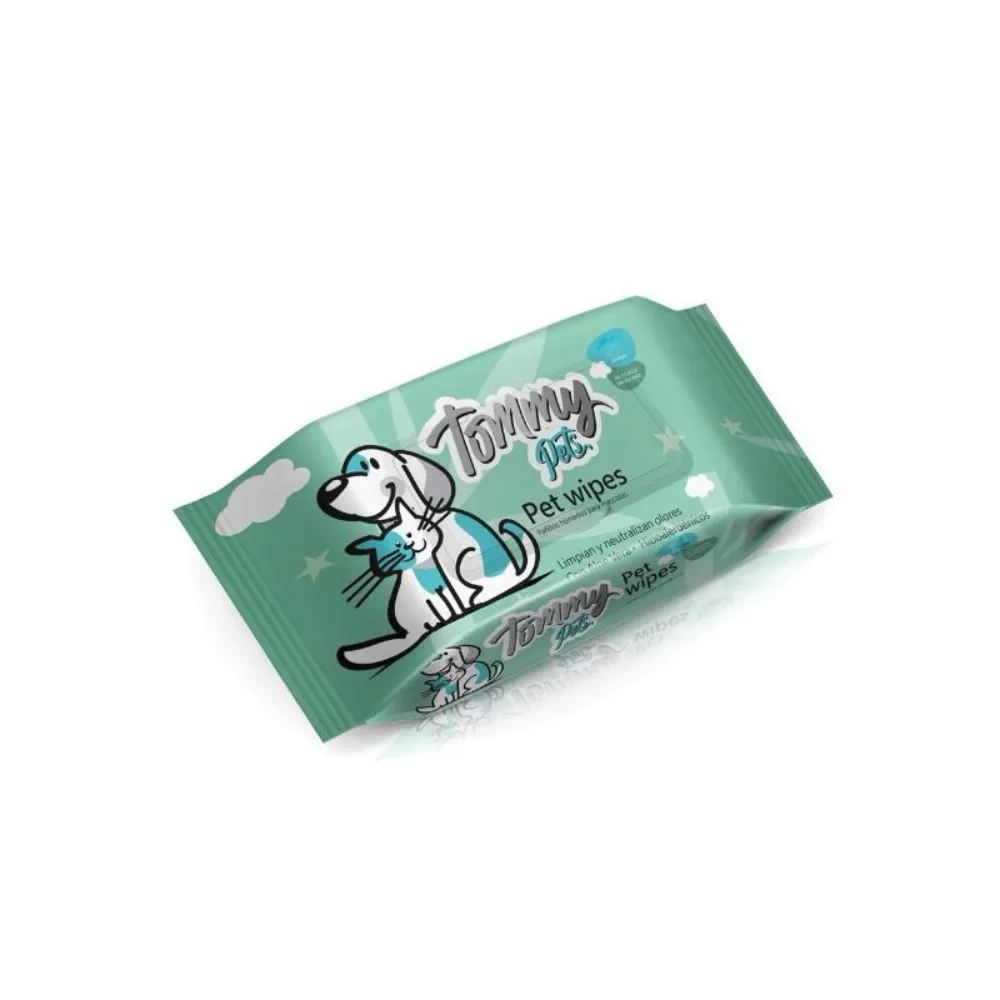 PAÑITOS HUMEDOS TOMMY PETS