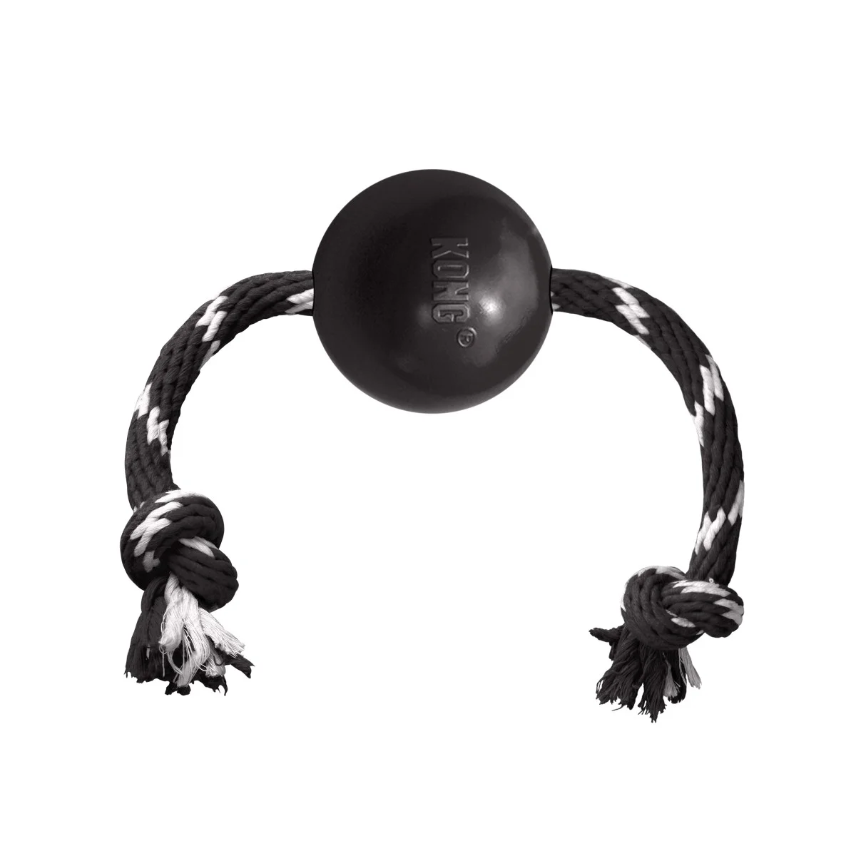 KONG PERRO CAUCHO EXTREME PELOTA CON LAZO