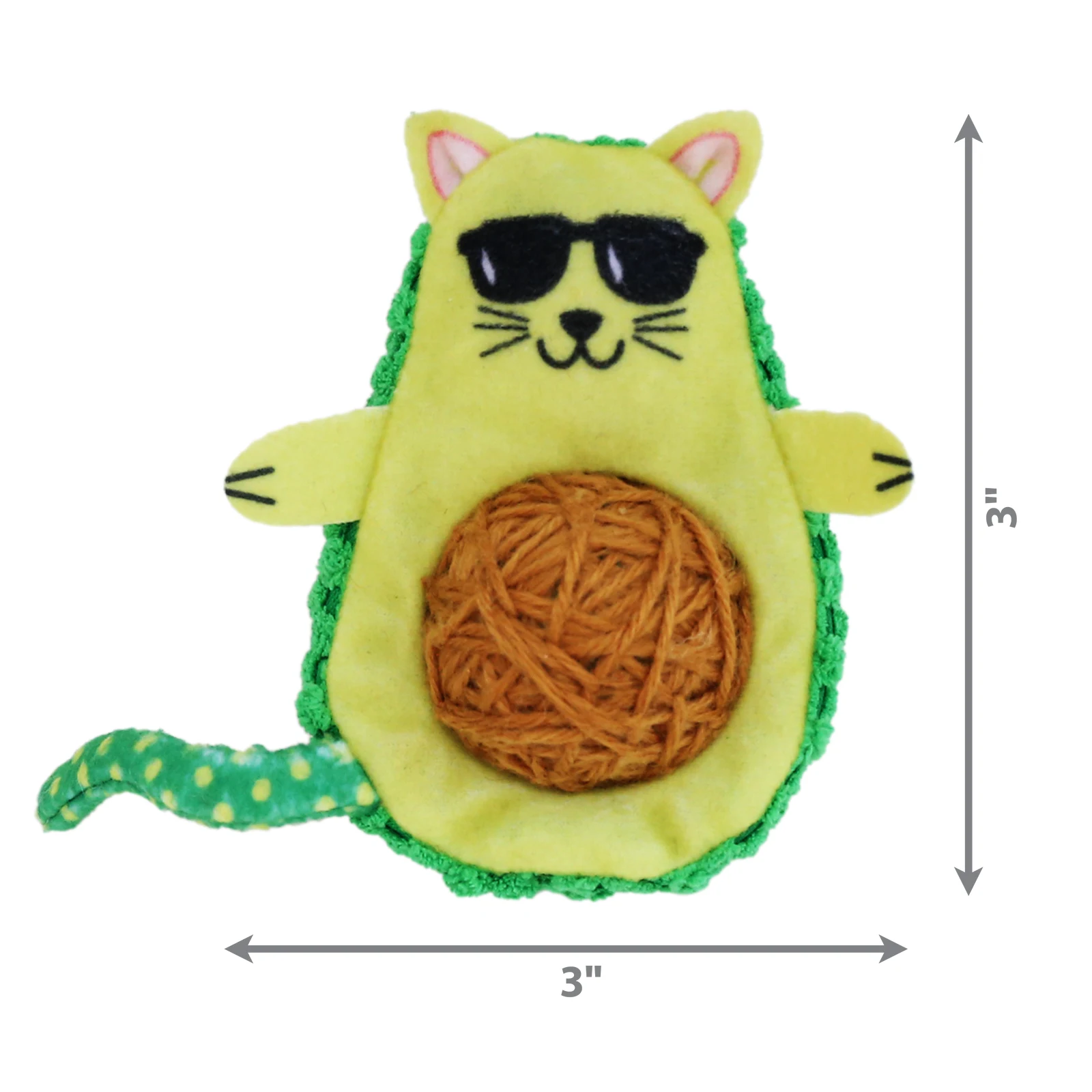 KONG GATO JUGUETE WRANGLER AGUACATE