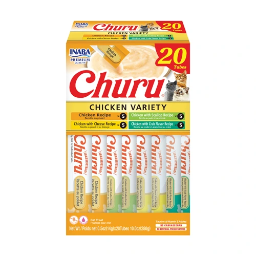 INABA GATO CHURU CAJA 20 PIEZAS (Pollo)