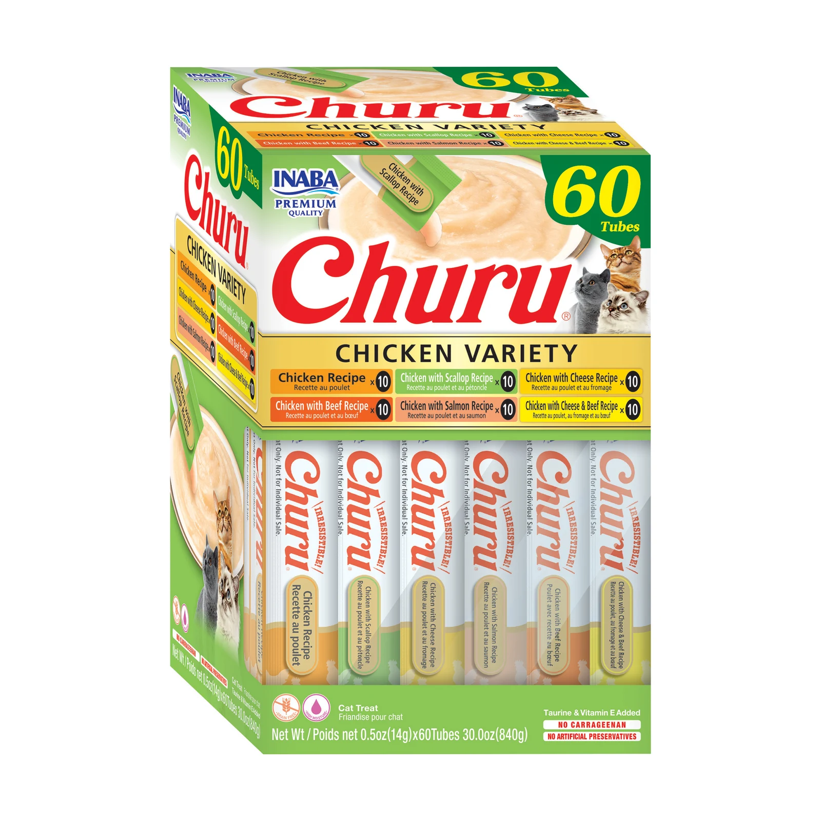 INABA GATO CHURU 60 PIEZAS
