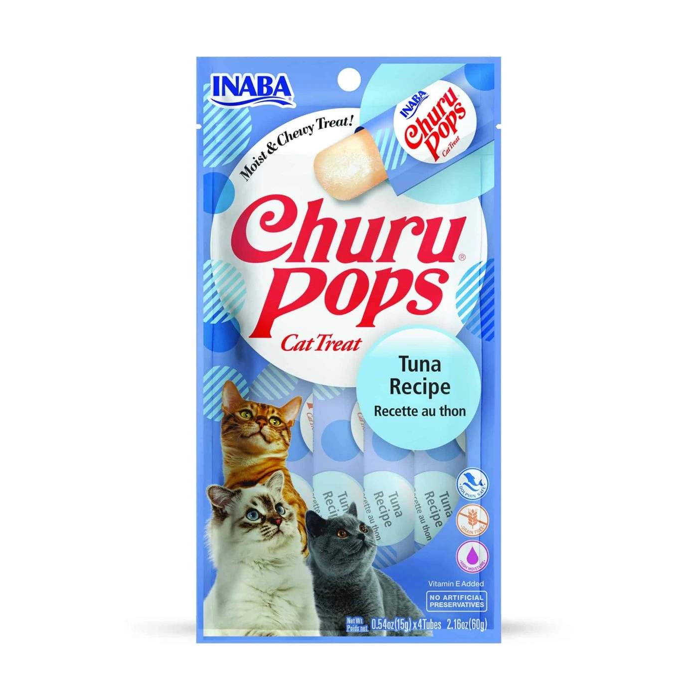 INABA GATO CHURU POPS 4 PIEZAS