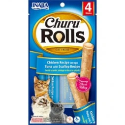 INABA GATO CHURU ROLLS 4 PIEZAS