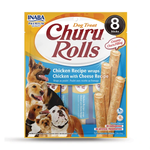INABA PERRO CHURU ROLLS 8 PIEZAS