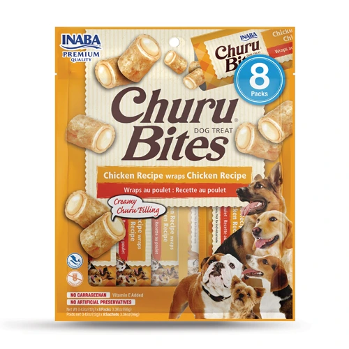 INABA PERRO CHURU BITES WRAPS 8 PIEZAS (Pollo)