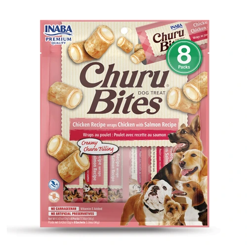 INABA PERRO CHURU BITES WRAPS 8 PIEZAS