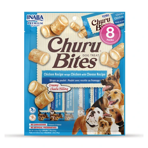 INABA PERRO CHURU BITES WRAPS 8 PIEZAS