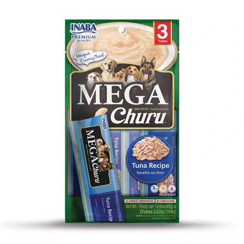 INABA PERRO MEGA CHURU 3 PIEZAS (Atún)