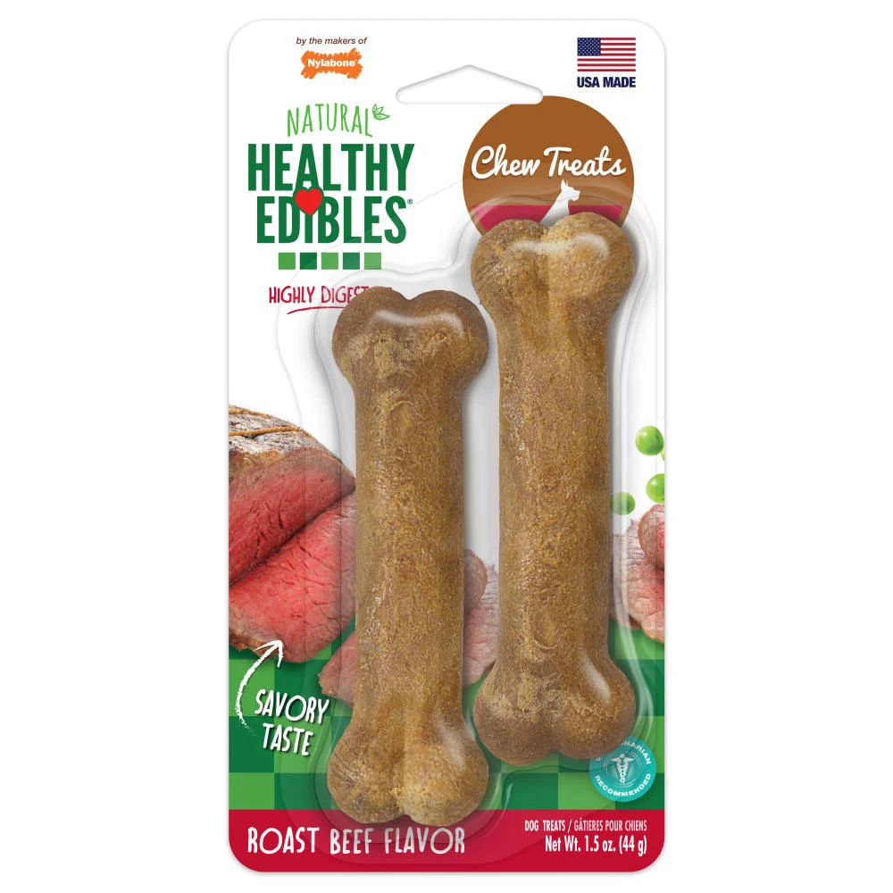 NYLABONE PERRO LONGER LASTING ROAST BEEF (X3 - Regular)
