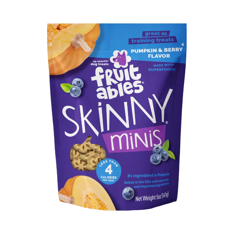 FRUITABLES PERRO SKINNI MINIS (Calabaza y Arándanos)
