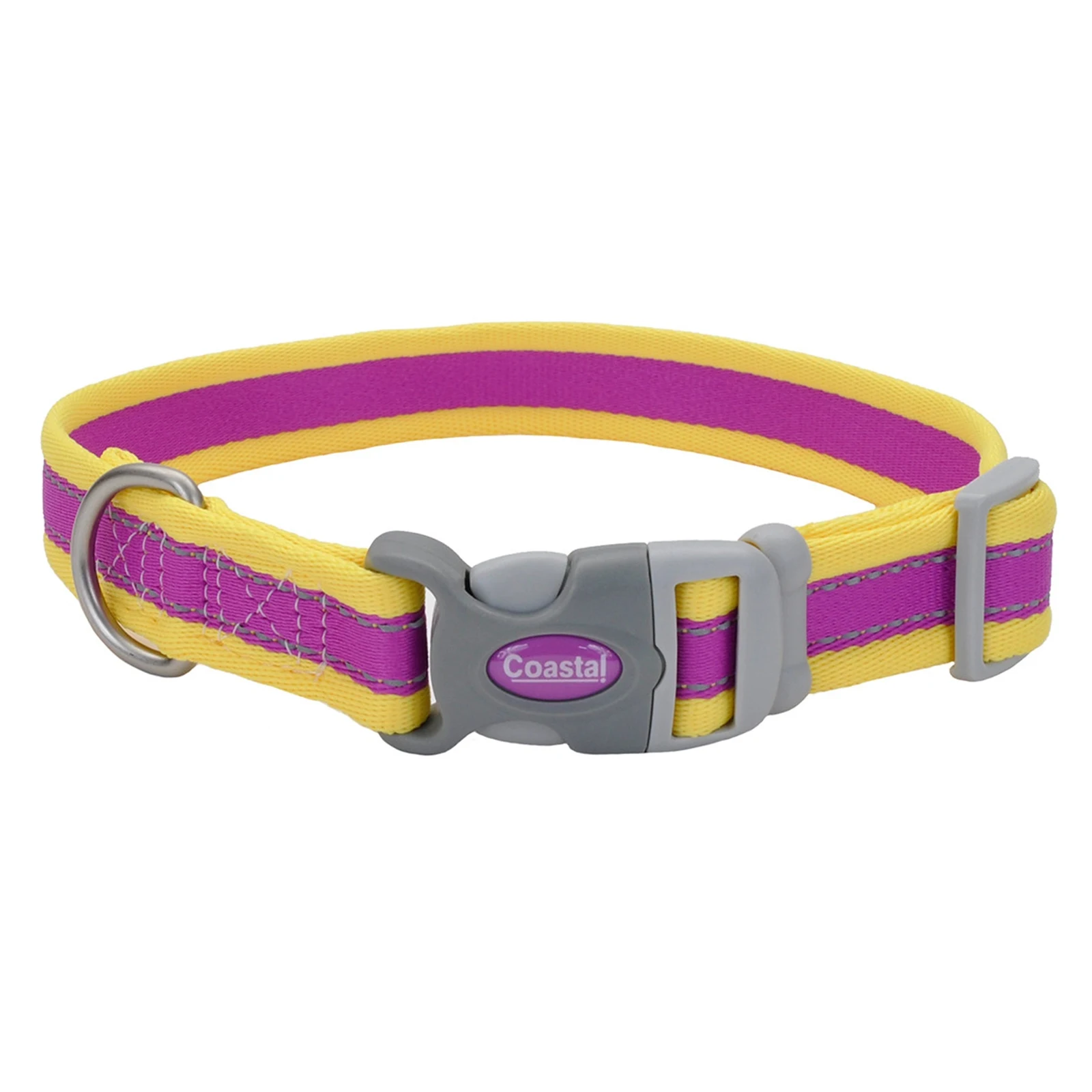 COASTAL PERRO COLLAR PRO MORADO CON AMARILLO