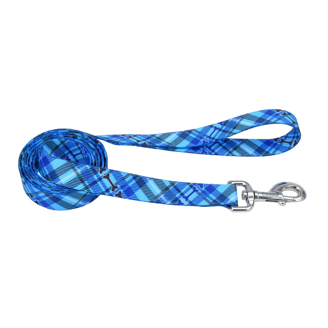 COASTAL PERRO CORREA STYLES HUESO HUELLA AZUL (XS)