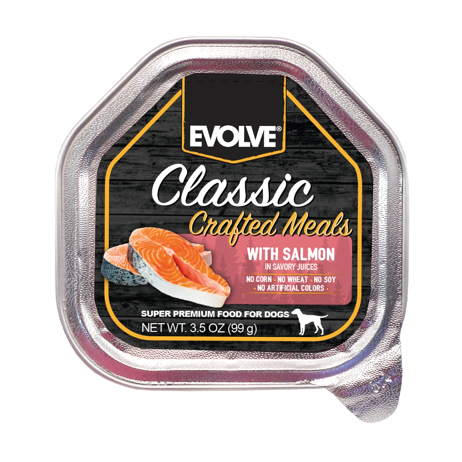 EVOLVE DOG CLASSIC BANDEJA CRAFTED MEALS (Salmón)