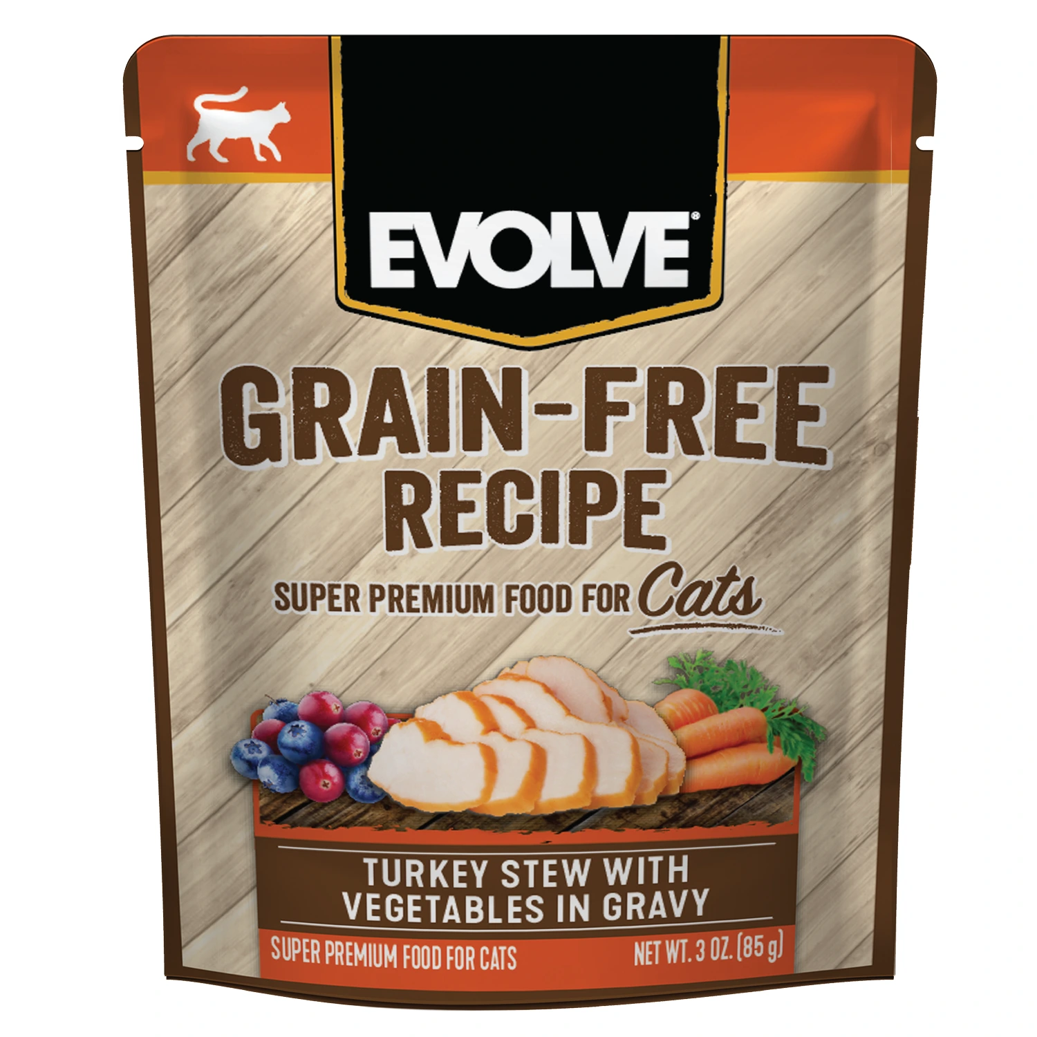 EVOLVE CAT GRAIN FREE POUCHE