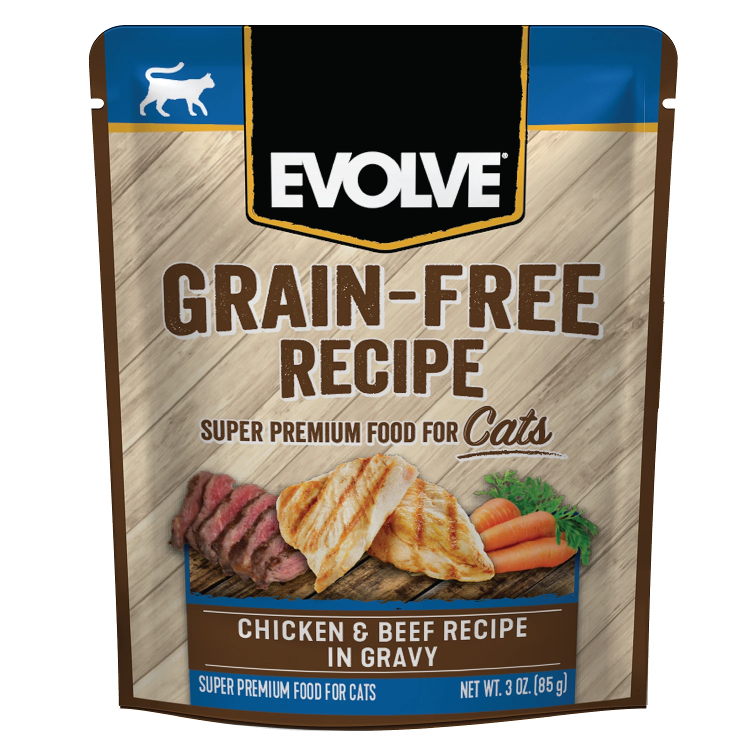 EVOLVE CAT GRAIN FREE POUCHE