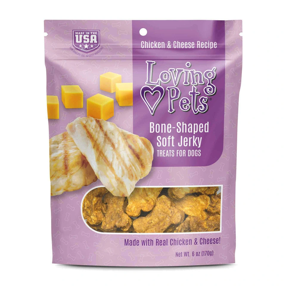 LOVING PETS JERKY HUESOS (Pollo y Queso)
