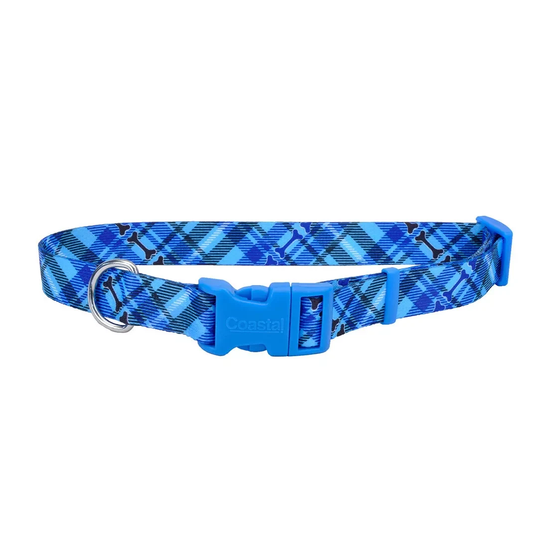 COASTAL PERRO COLLAR STYLES HUESOS AZUL