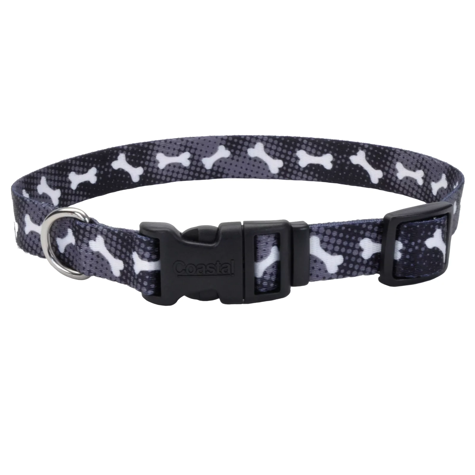 COASTAL PERRO COLLAR STYLES HUESOS NEGRO