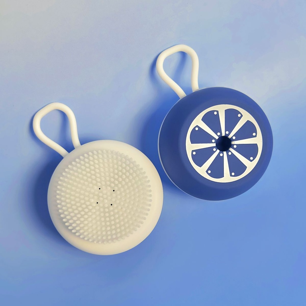 Cepillo de baño limón plana (Azul)