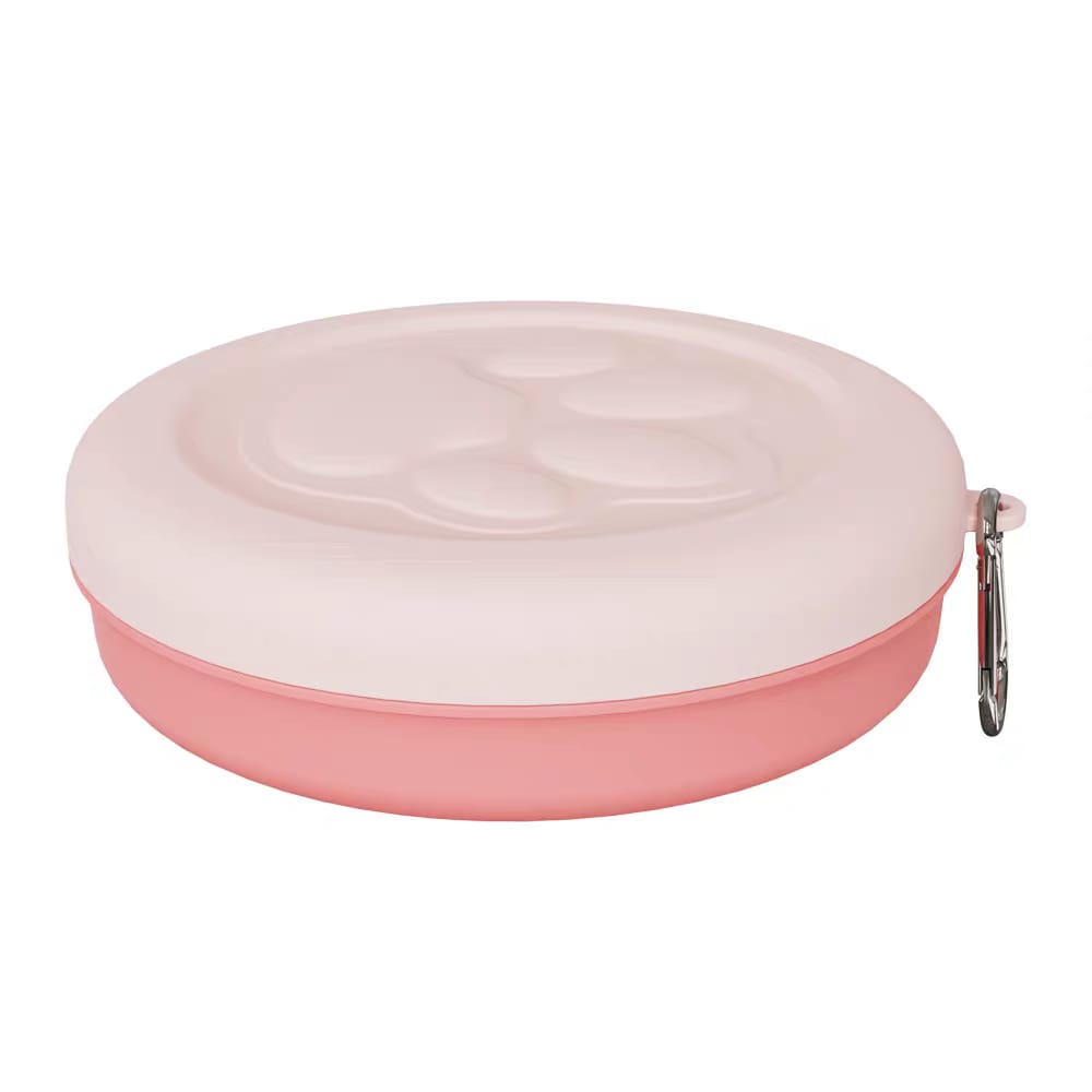 Comedero portátil Go pet (L 15*15*5cm, Rosado)