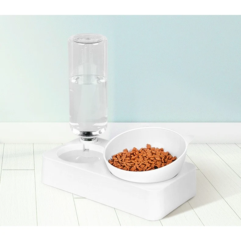Comedero cara de gato con dispensador de agua (L  29.3*25.5*17.5 cm)