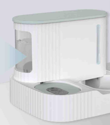 [GM-V6053] Dispensador de agua y comida Tower (Azul 30.8*25.8*22 cm)