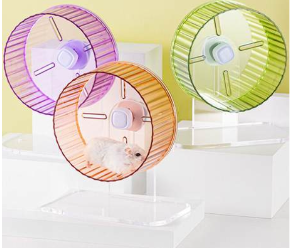 Rueda transparente para hámster (S -17CM, NARANJA)