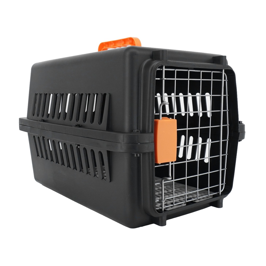 Guacal sencillo con tornillos bristol (NO4RUEDA 81x57x59 cm, Negro completo)