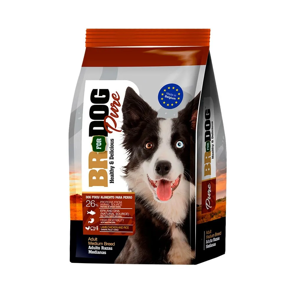 BR FOR DOG PURE ADULTO RAZA MEDIANA