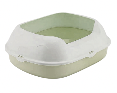 Arenera semicerrada Smiley (Verde claro 46x38x18 cm)