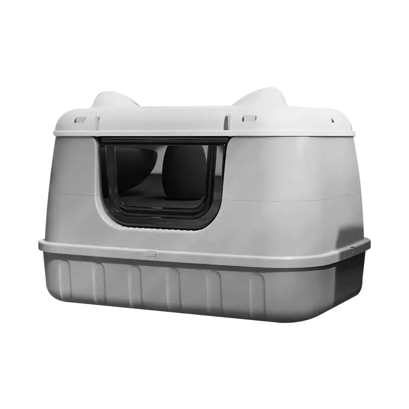 Arena cerrada con puerta abatible Litter Shell (Gris)