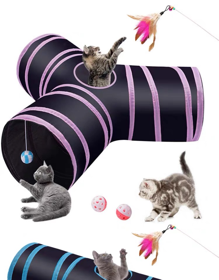 Túnel interactivo para gatos