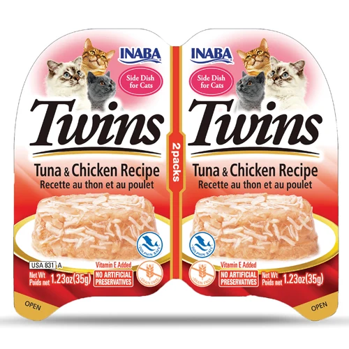 INABA GATO TWINS 70GR SABOR (Atún y Pollo)