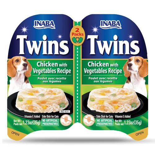 INABA PERRO TWINS 70GR SABOR (Pollo con Vegetales)