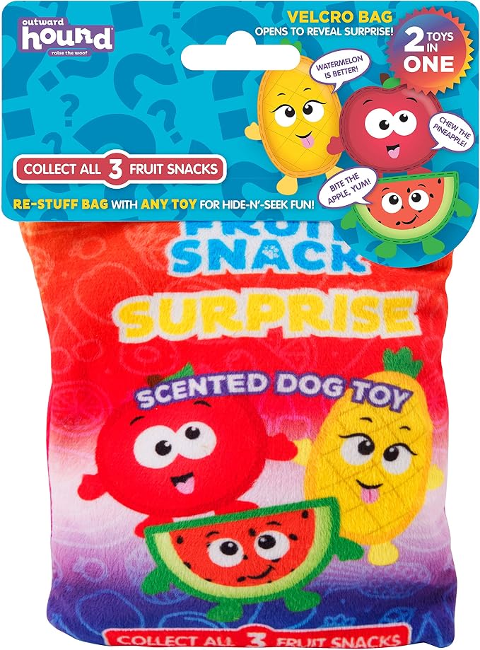 OUTWARD HOUND PELUCHE SORPRESA FRUTAS XSMALL