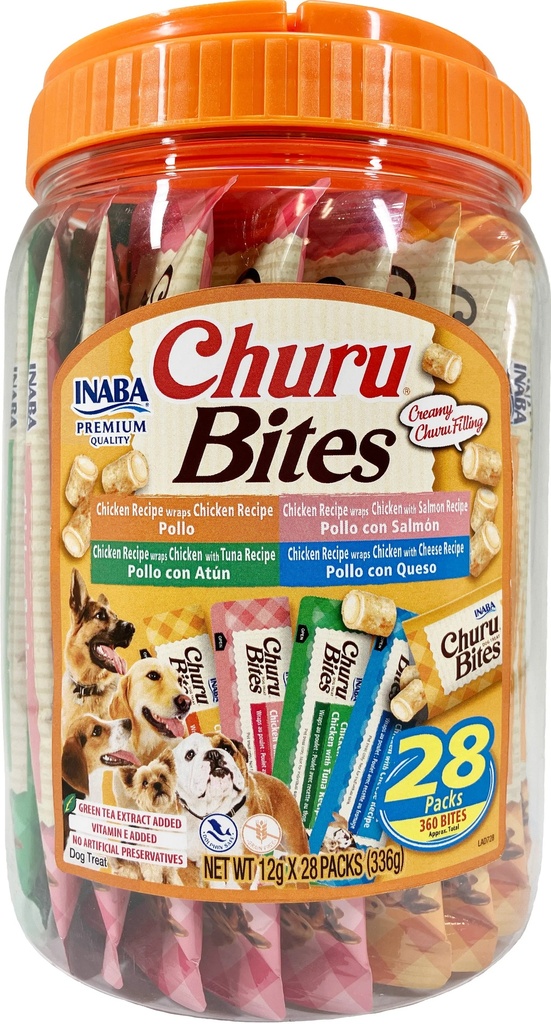 INABA PERRO CHURU BITES 28 PIEZAS